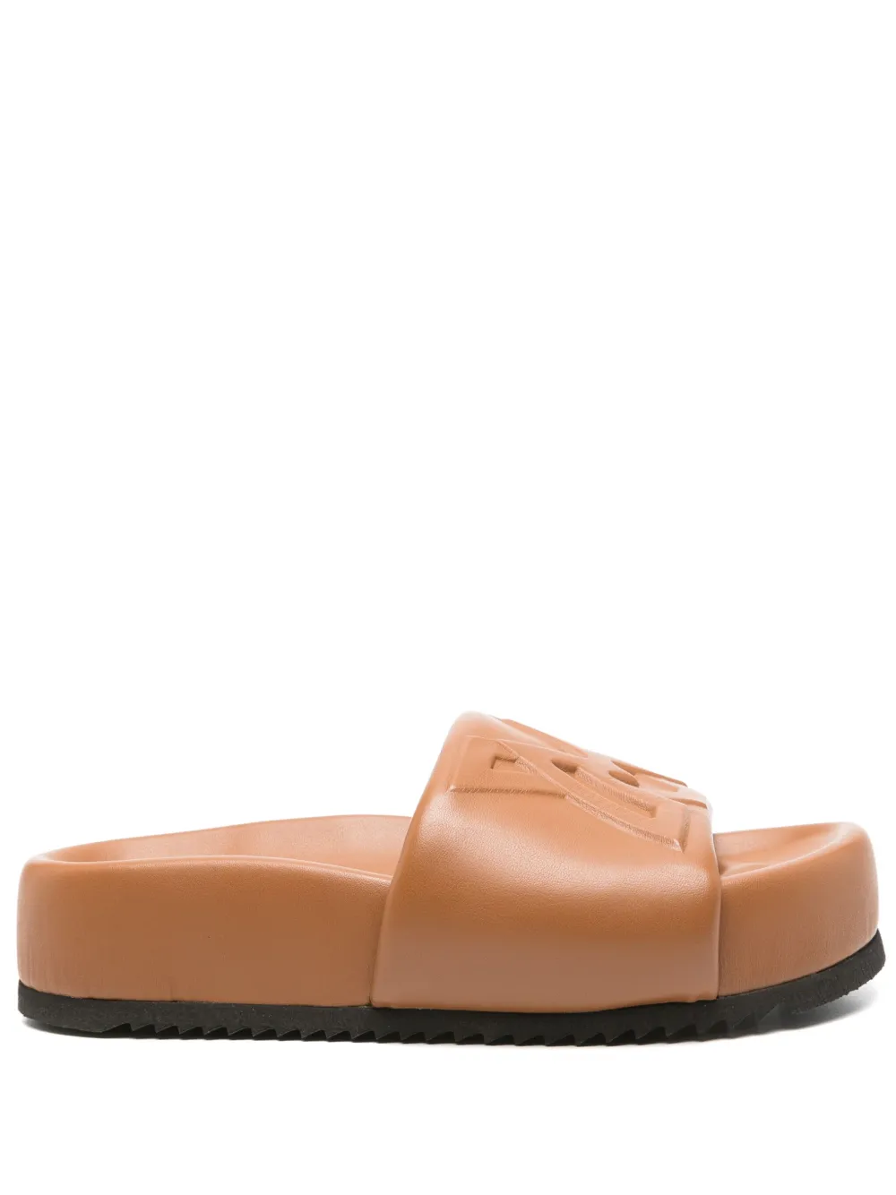 Vic Matie logo-debossed sandals Brown