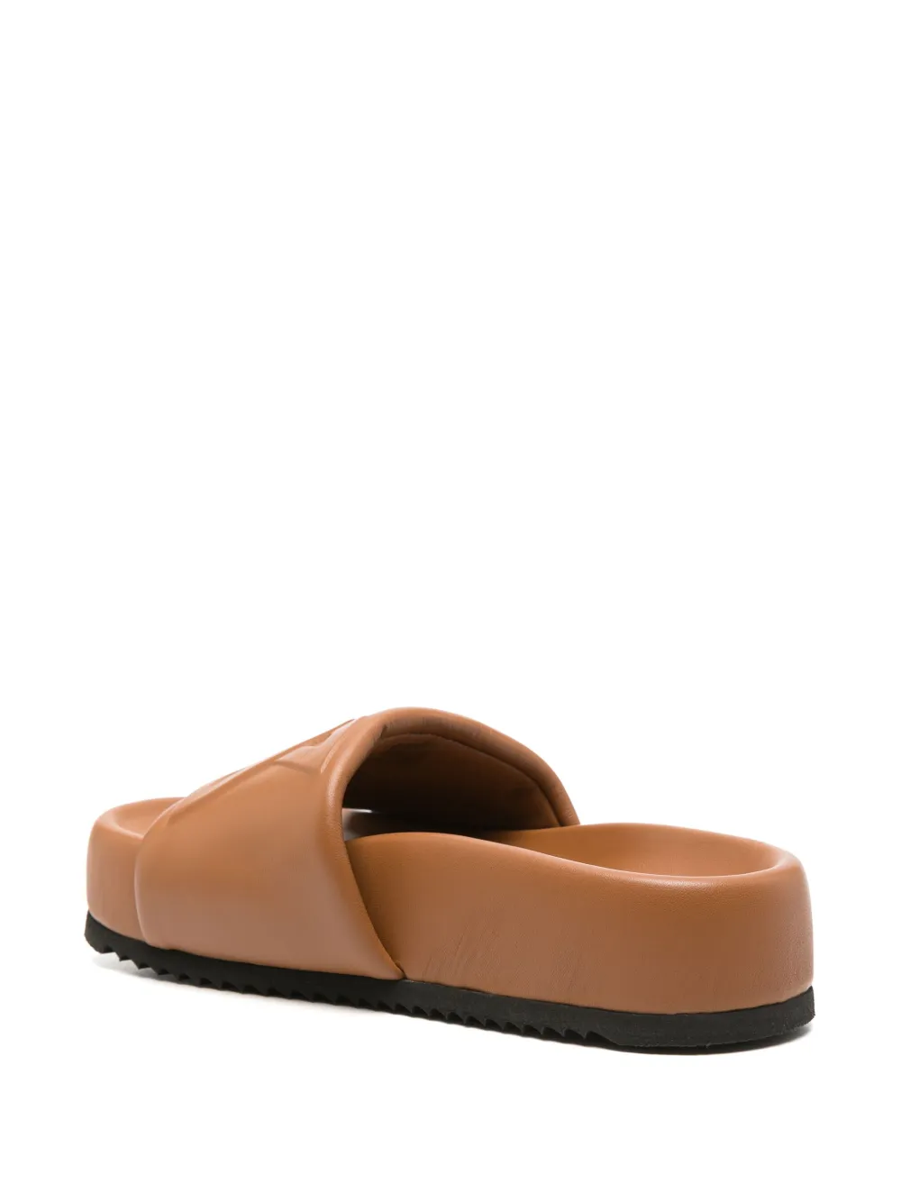 Vic Matie logo-debossed sandals Brown