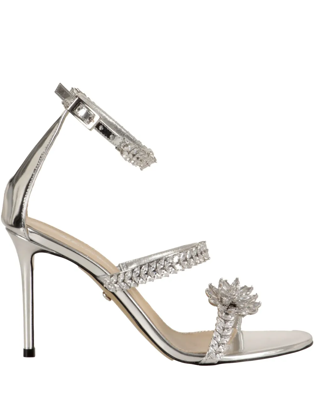 100mm crystal-embellished sandals