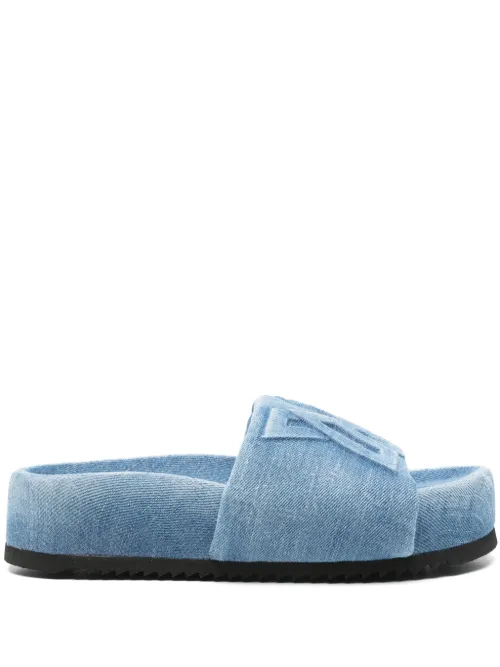 Vic Matie chaussons en jean - Bleu - Vic Matie - Modalova