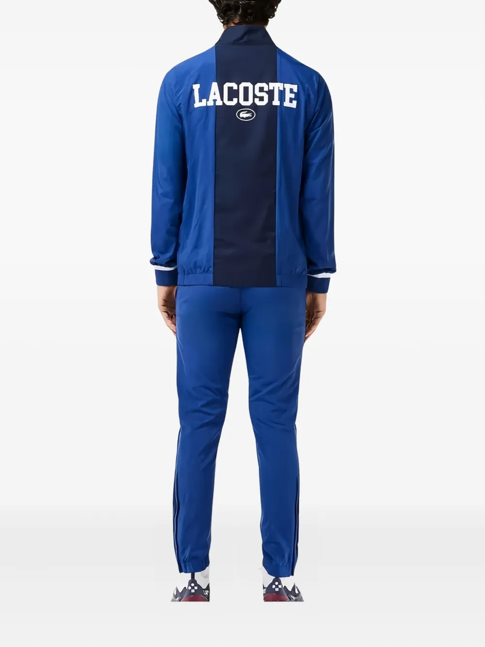 Lacoste x Daniil Medvedev trainingspak met vlakken - Blauw