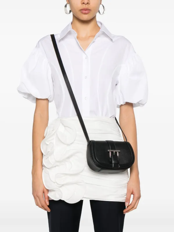 Alexander McQueen Tバー サッチェルバッグ ミニ | ブラック | FARFETCH JP