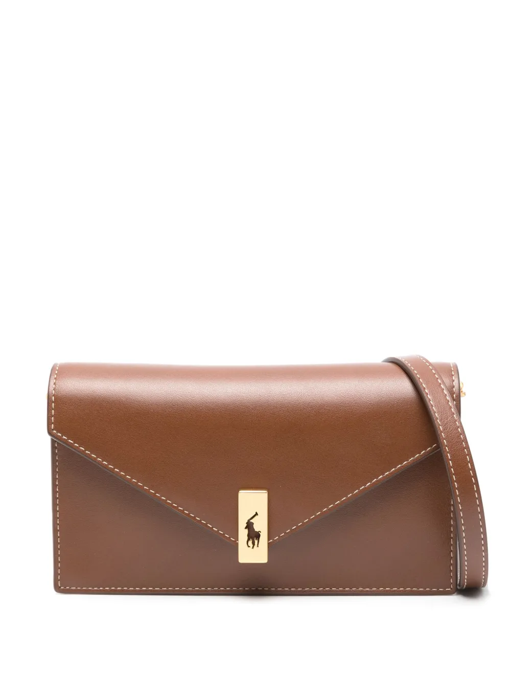 Polo Ralph Lauren Polo ID portemonnee met ketting Bruin