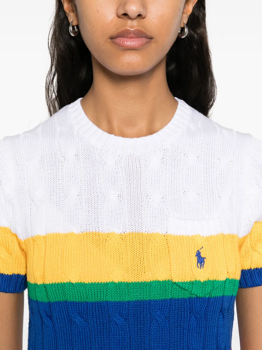 Polo Ralph Lauren Kabelgebreide top Blauw