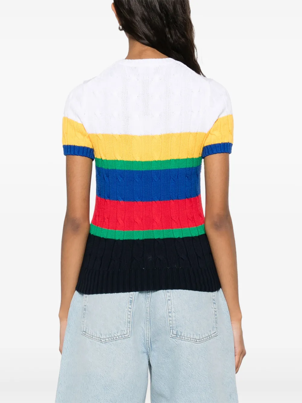 Polo Ralph Lauren Kabelgebreide top Blauw