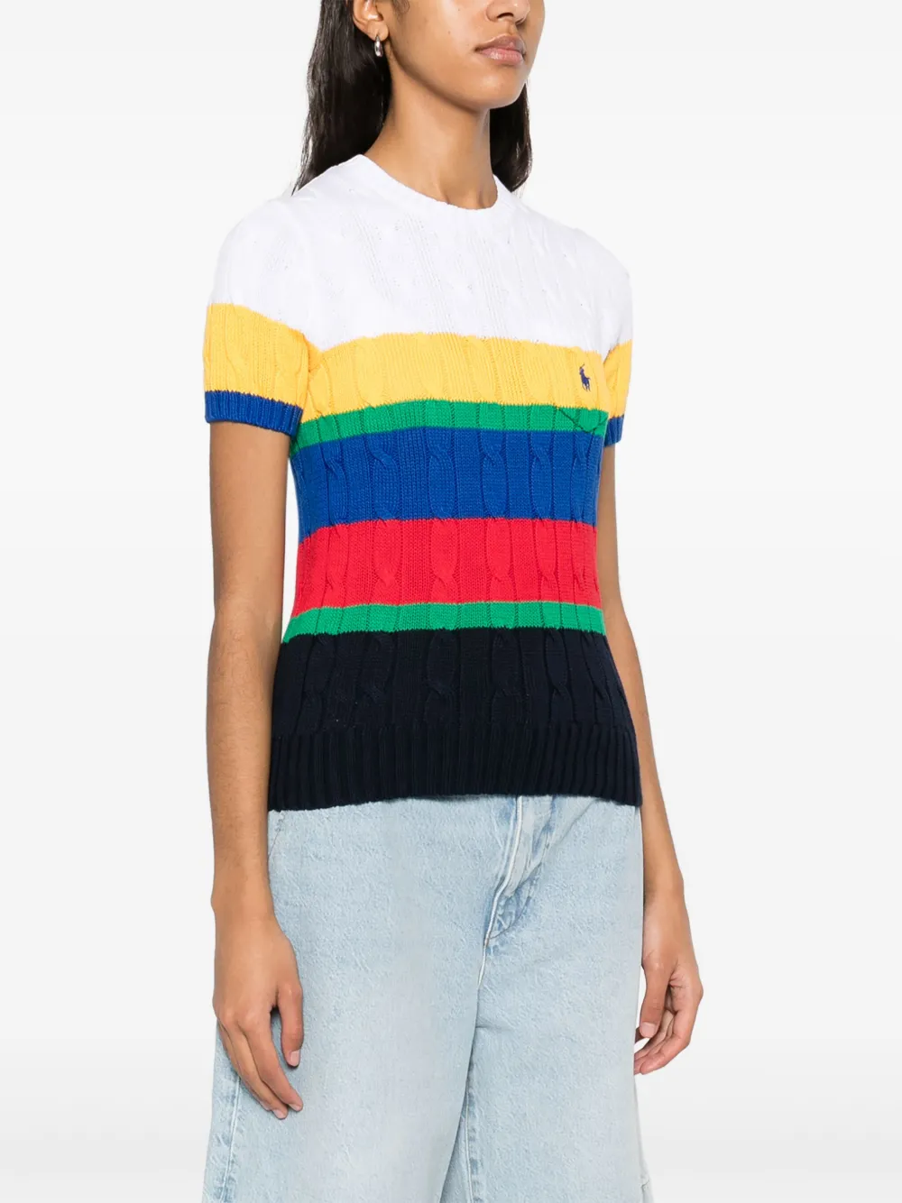 Polo Ralph Lauren Kabelgebreide top Blauw
