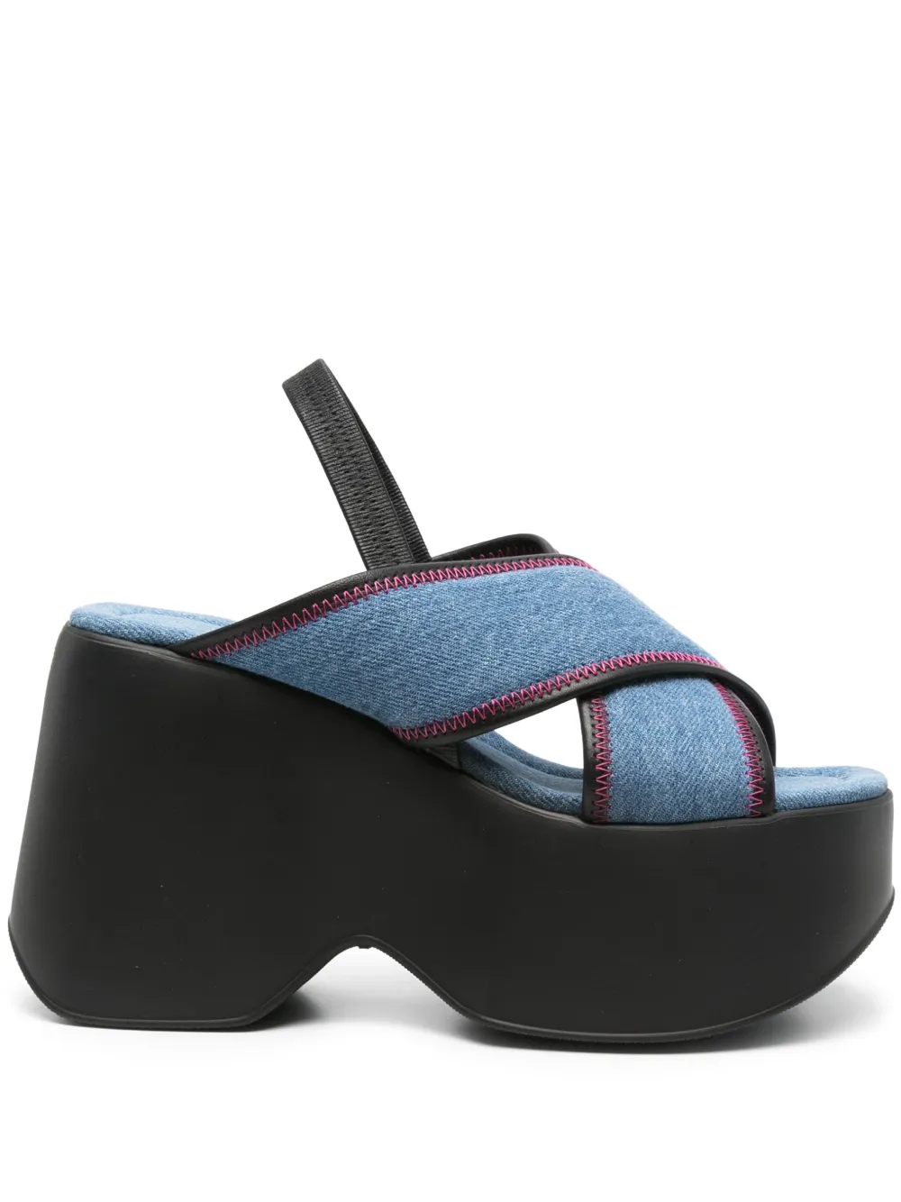 Vic Matie 100mm platform sandals Blue