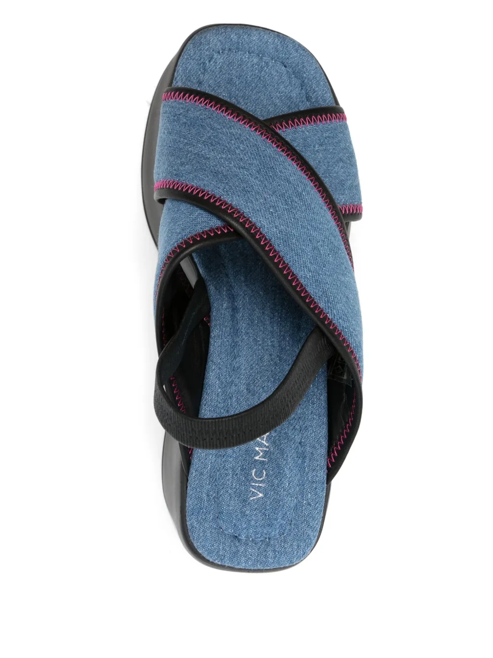 Vic Matie 100 mm sandalen met plateauzool Blauw