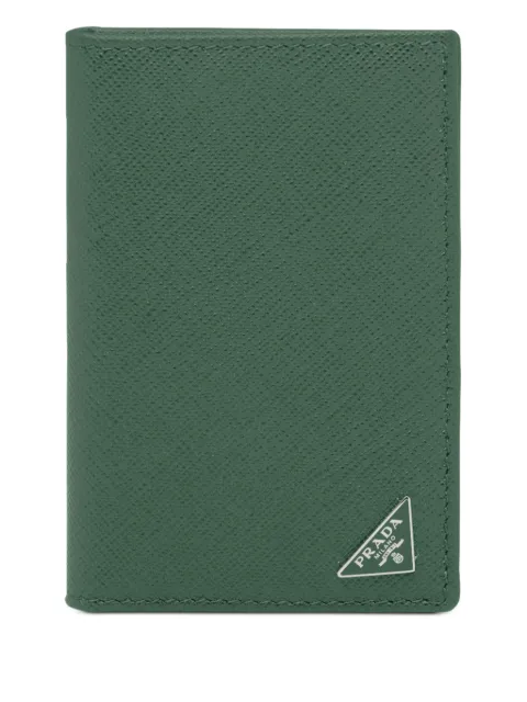 Prada porte-cartes en cuir Saffiano