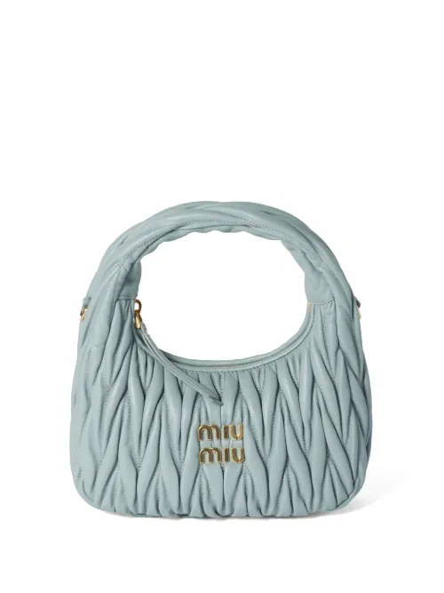 Miu Miu sac cabas Wander - Vert - Miu Miu - Modalova
