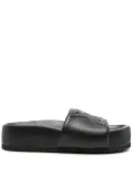 Vic Matie leather slides - Black