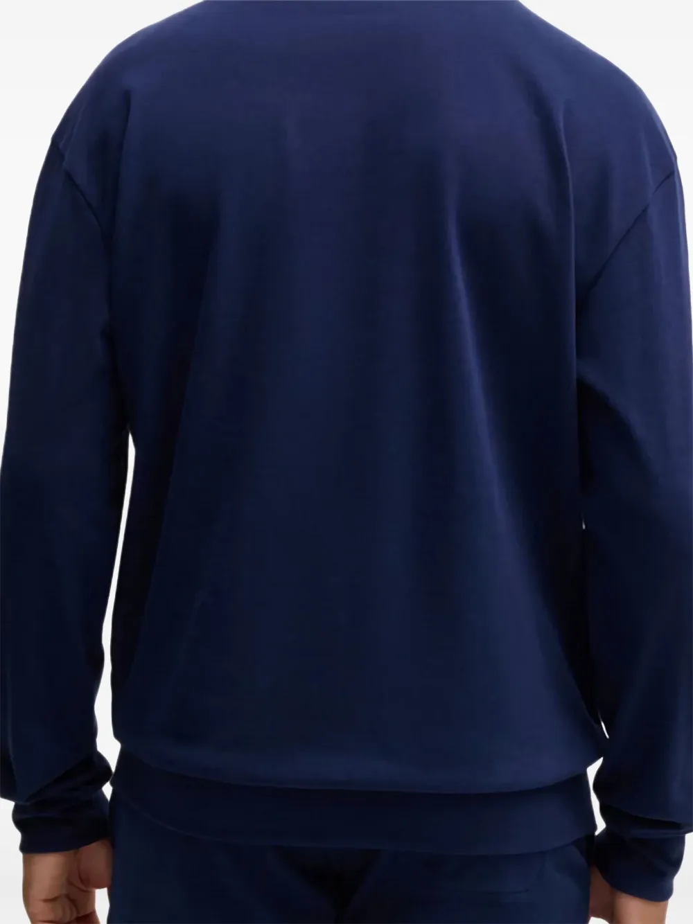 HUGO logo-patch sweatshirt - Blauw