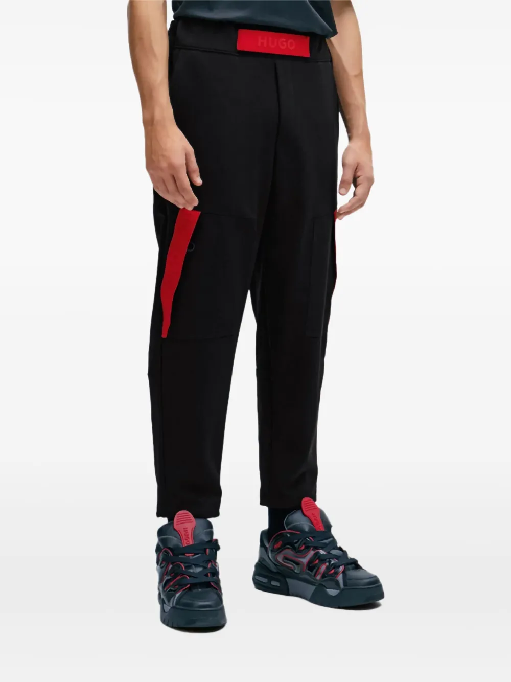 HUGO Dechnical track pants - Zwart