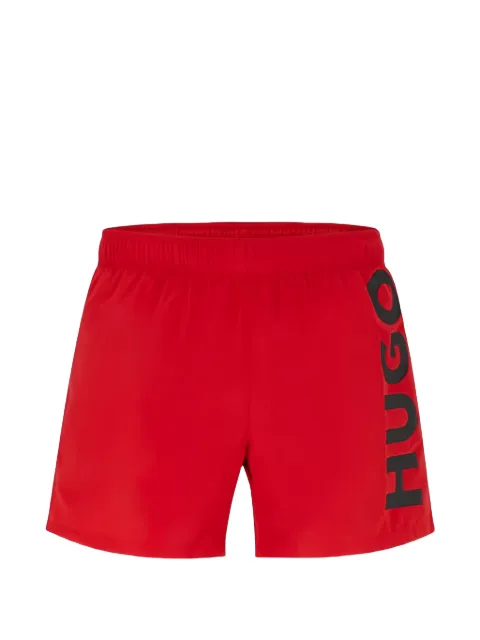 HUGO logo-detail swim shorts
