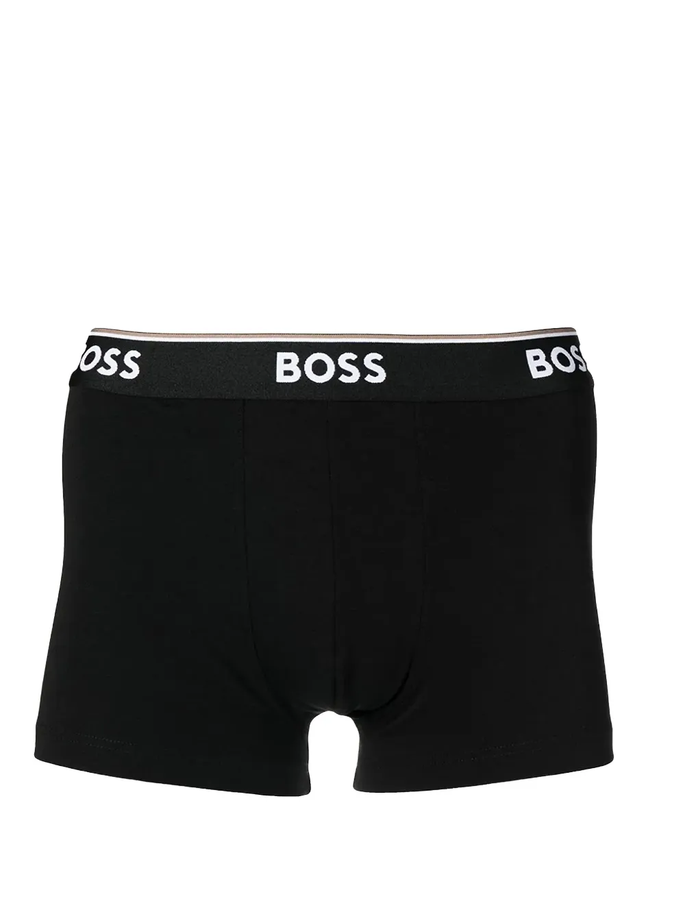 BOSS logo-print boxers (pack of three) - Zwart