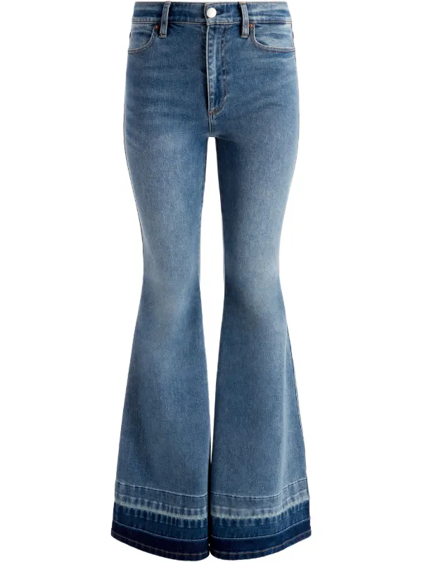 Alice Olivia SB Flared Jeans Blue FARFETCH IN - Main Image