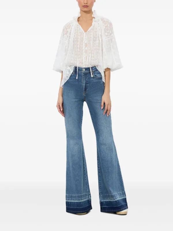 alice+olivia SB ヴィンテージ ジーンズ BELL JEAN カジュアル Sb Bell Jean In Liana Vintage Blue | Alice + Olivia