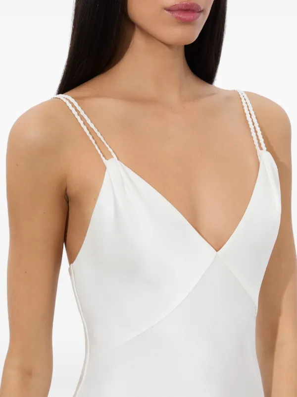 Alice + Olivia Kiro Slip Dress | White | FARFETCH