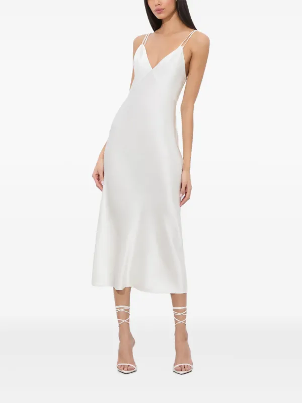 Alice + Olivia Kiro Slip Dress | White | FARFETCH