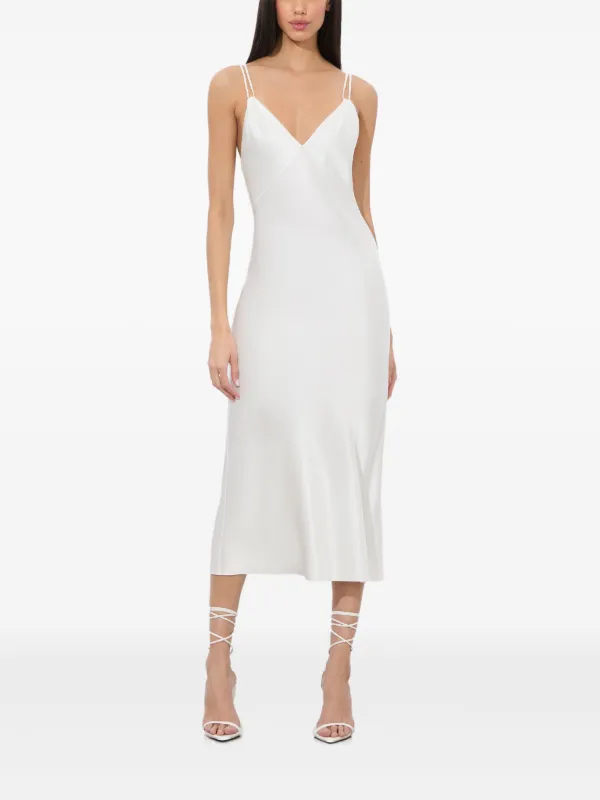 Alice + Olivia Kiro Slip Dress | White | FARFETCH