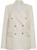 Adam Lippes pinstriped twill blazer - Neutrals