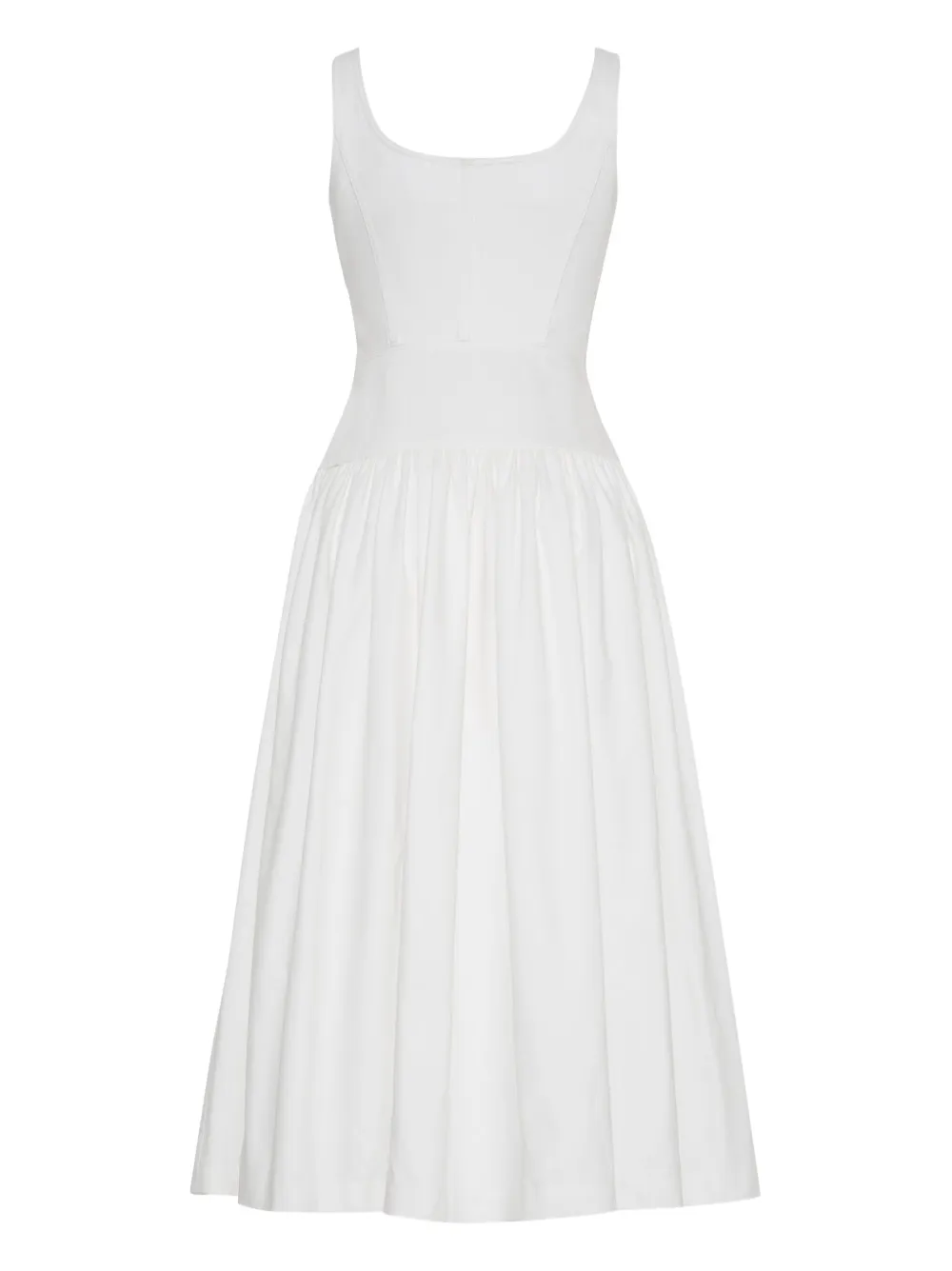 Adam Lippes Cassi midi-jurk Wit