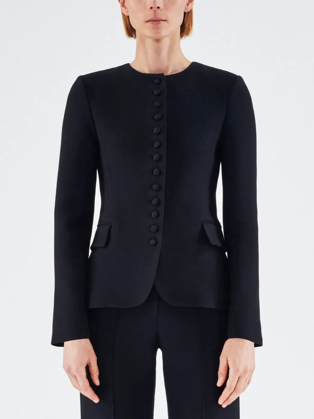 Adam Lippes Marin fitted jacket - Zwart