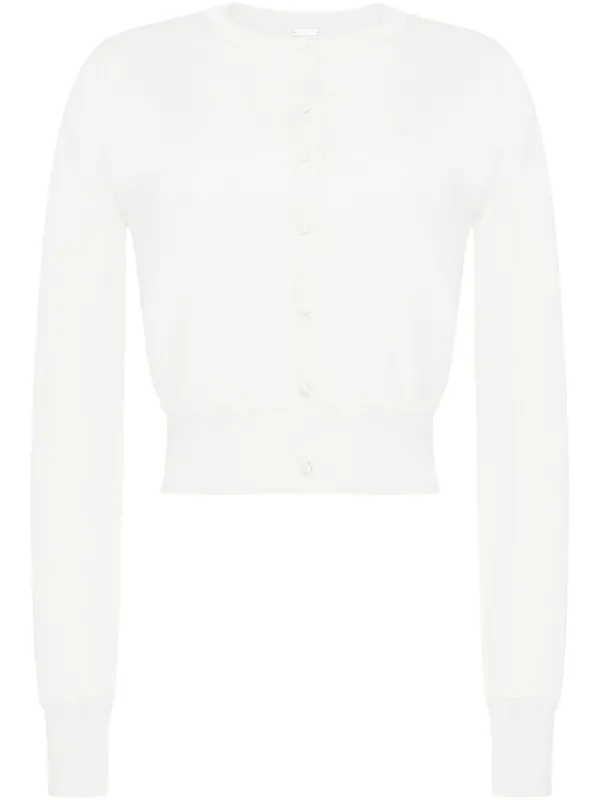 Adam Lippes Button-down Cardigan in White