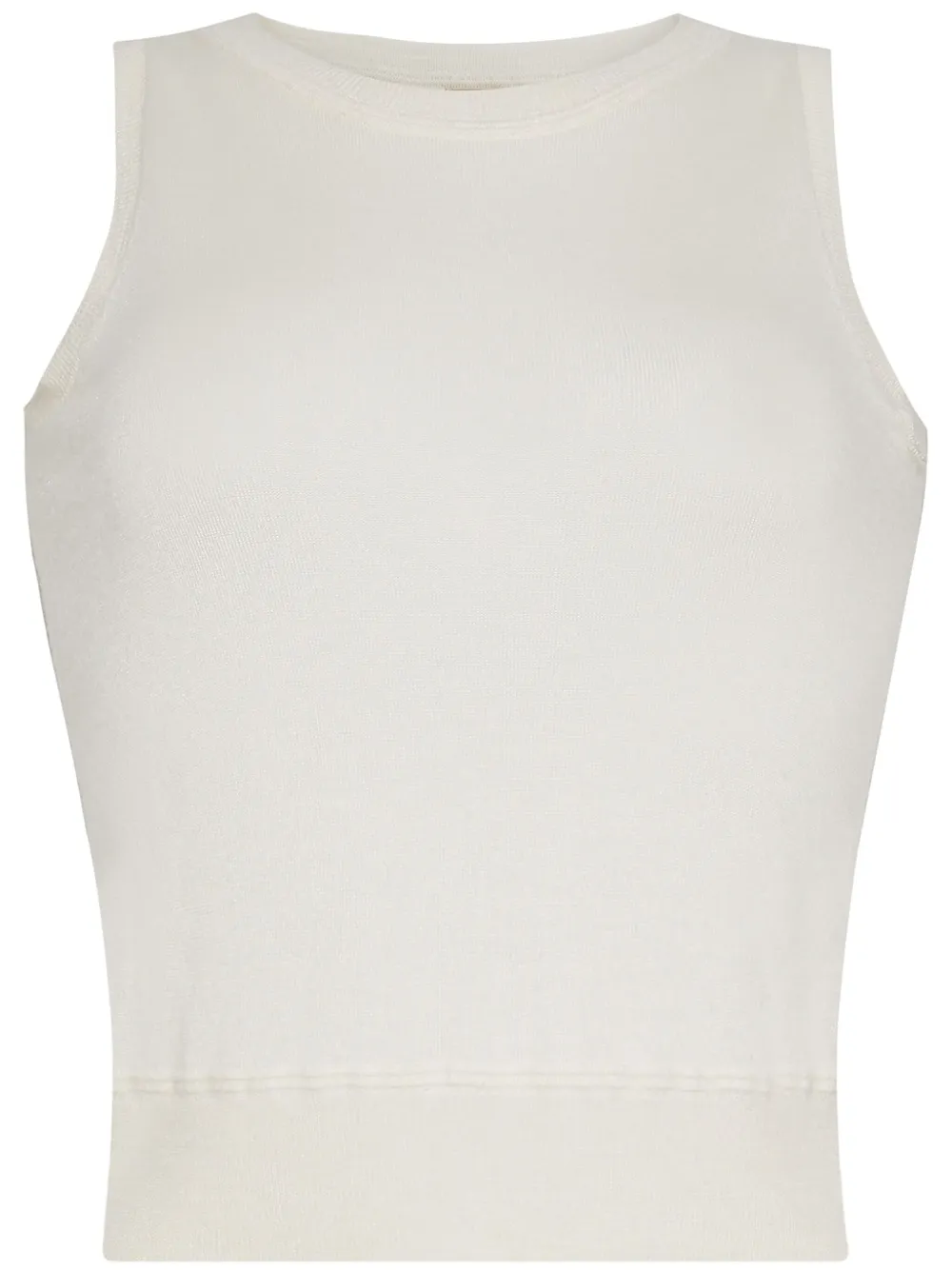 Shell fine-knit top