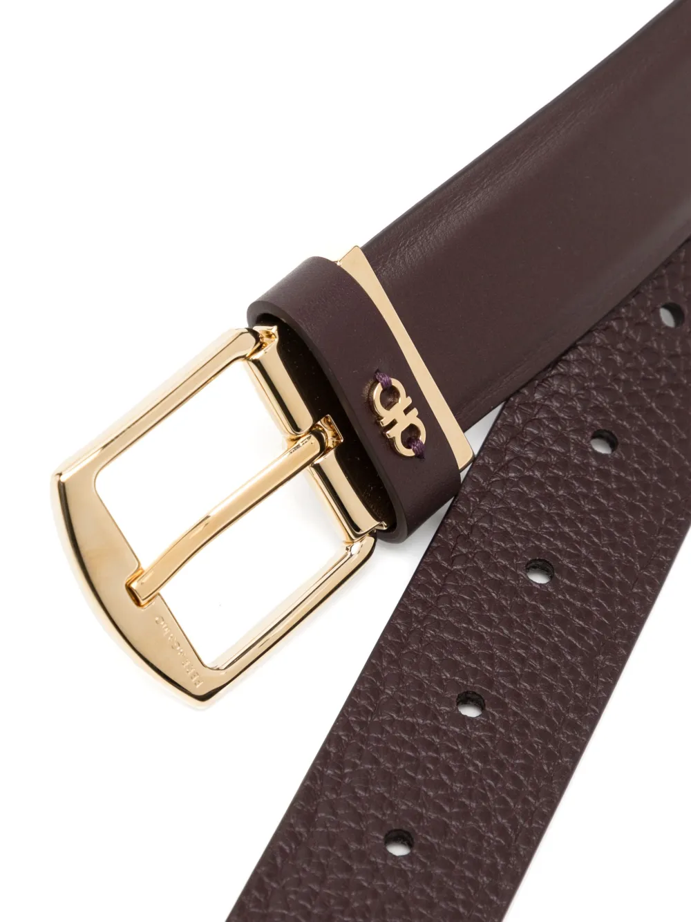 Ferragamo Omkeerbare en verstelbare riem - Bruin