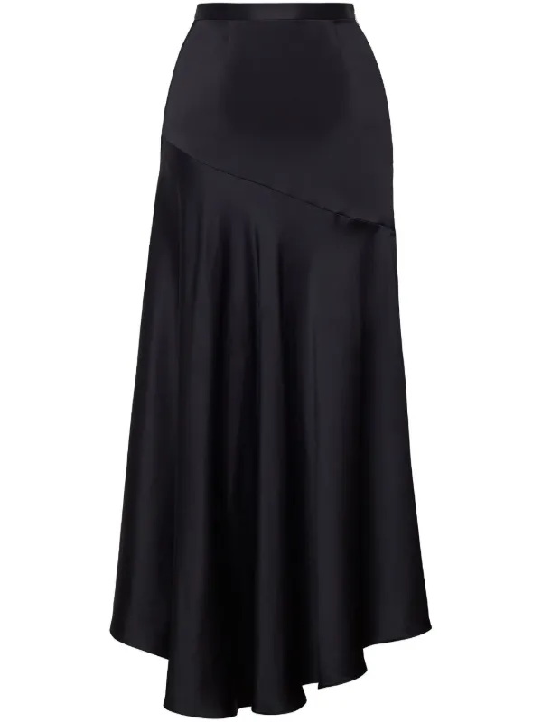 Adam Lippes Tess Midi Skirt in Black