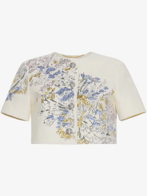 Adam Lippes embroidered cotton jacket