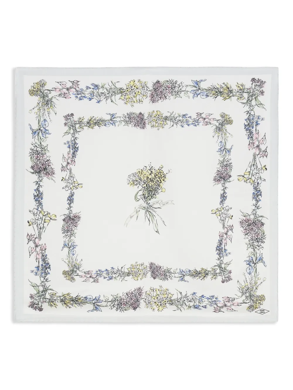 Adam Lippes Sjaal met bloemenprint - Wit