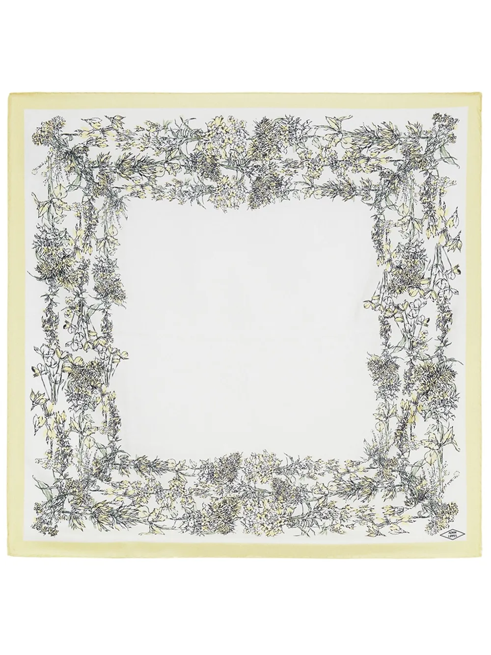 Adam Lippes printed silk scarf - Geel