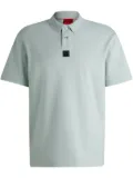 HUGO logo-patch polo shirt - Grey
