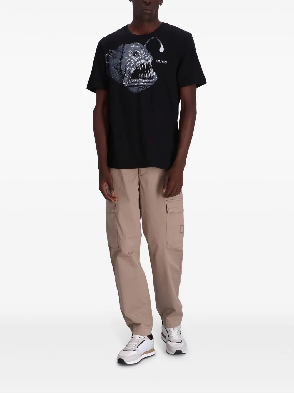 HUGO Dibeach T Shirt "BLACK" - 001 BLACK