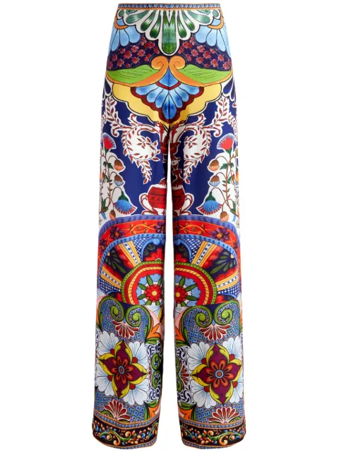 alice + olivia Athena Pants in multicolor polyester
