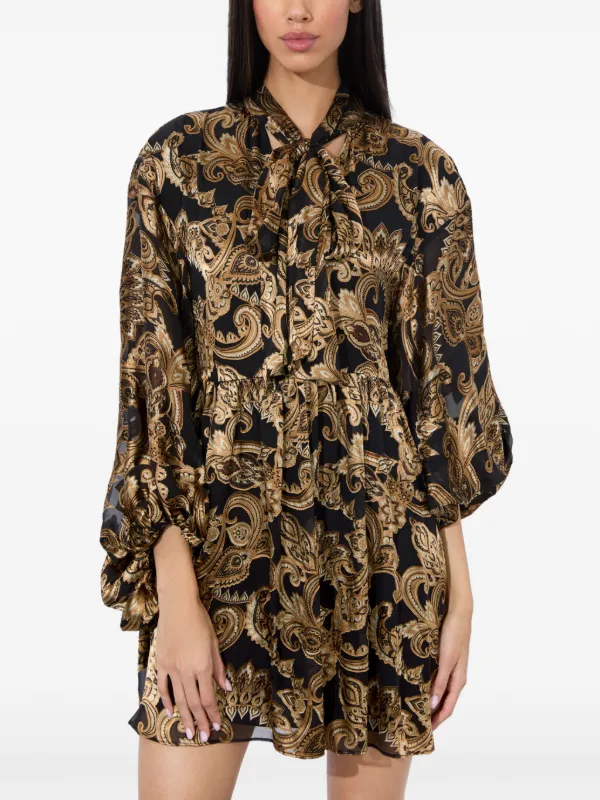Alice + Olivia Opal Mini Dress | Neutrals | FARFETCH