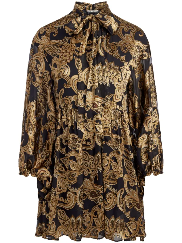 opal mini dress in gold Opal Shine Bodycon Mini Dress main image 1