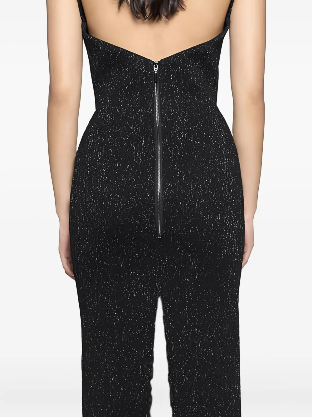 Maticevski Singular maxi-dress Zwart