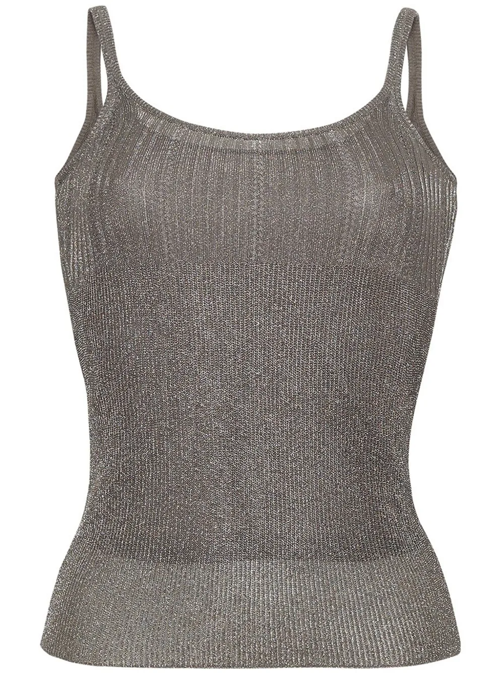 Adam Lippes Rue metallic top | Grey | Image 1