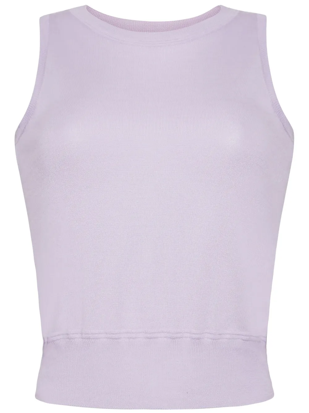 Shell fine-knit top