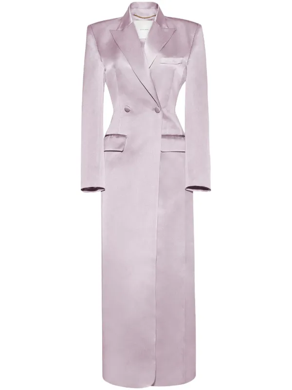 Adam Lippes Laurence Silk Coat in Pink