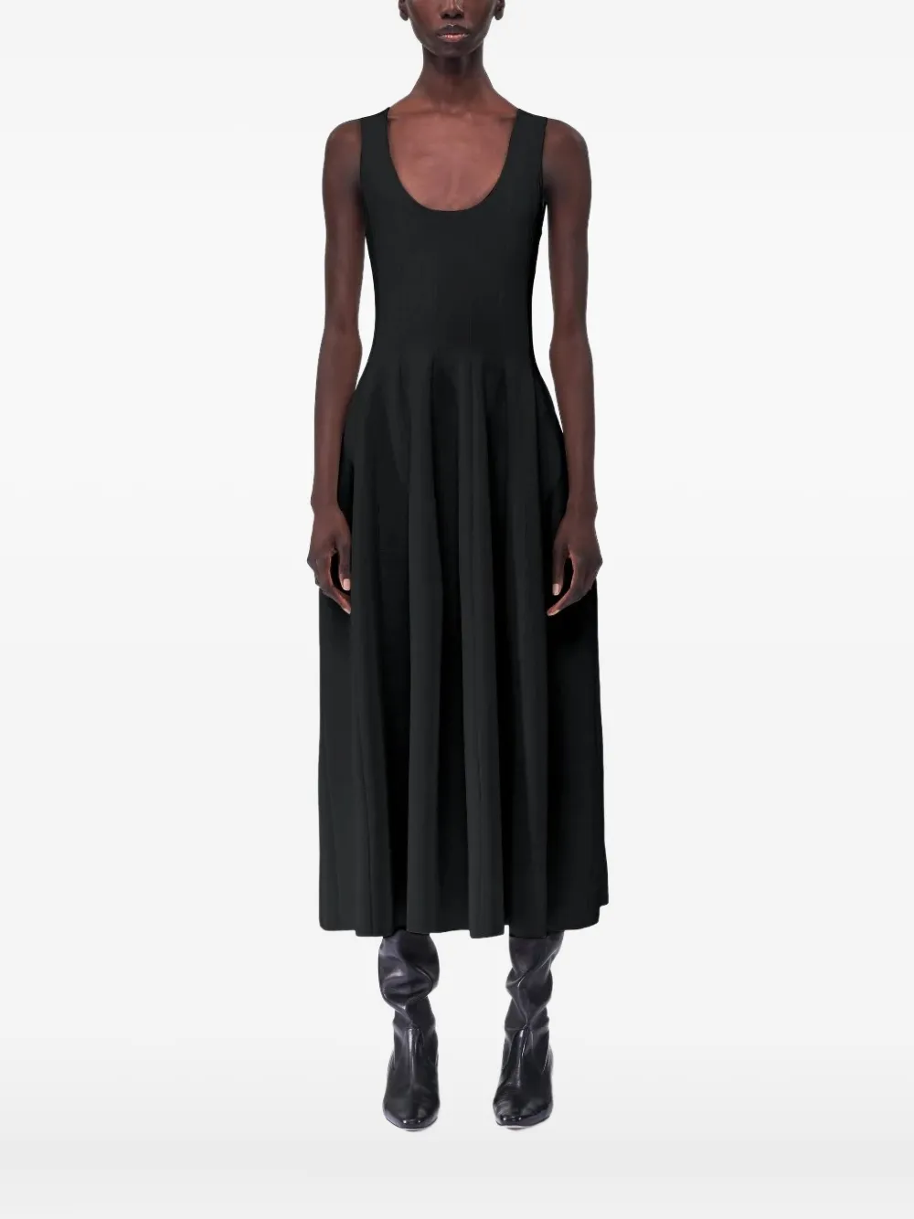 Adam Lippes Luccila silk midi dress | Black | Image 1