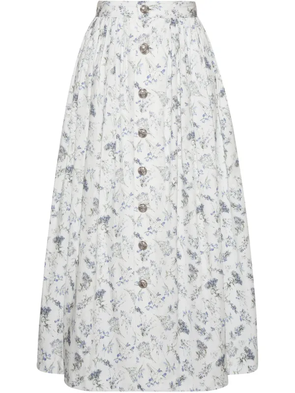 Adam Lippes Bryce Skirt in White