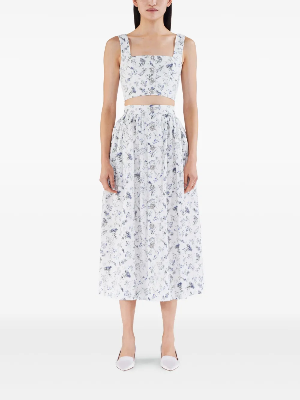 Adam Lippes Bryce skirt - Wit