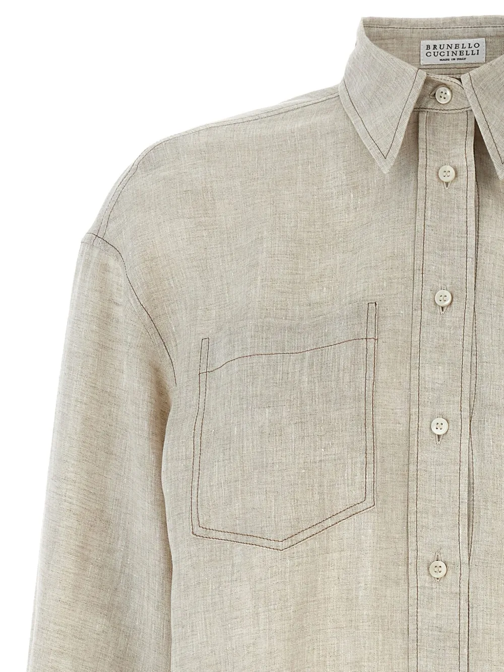 Brunello Cucinelli Linnen blouse Beige