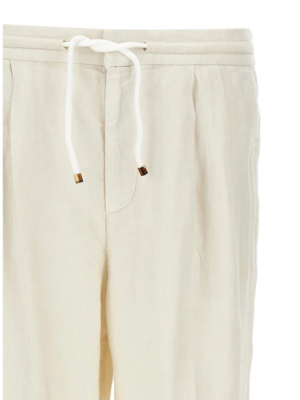 Brunello Cucinelli Linnen broek Wit