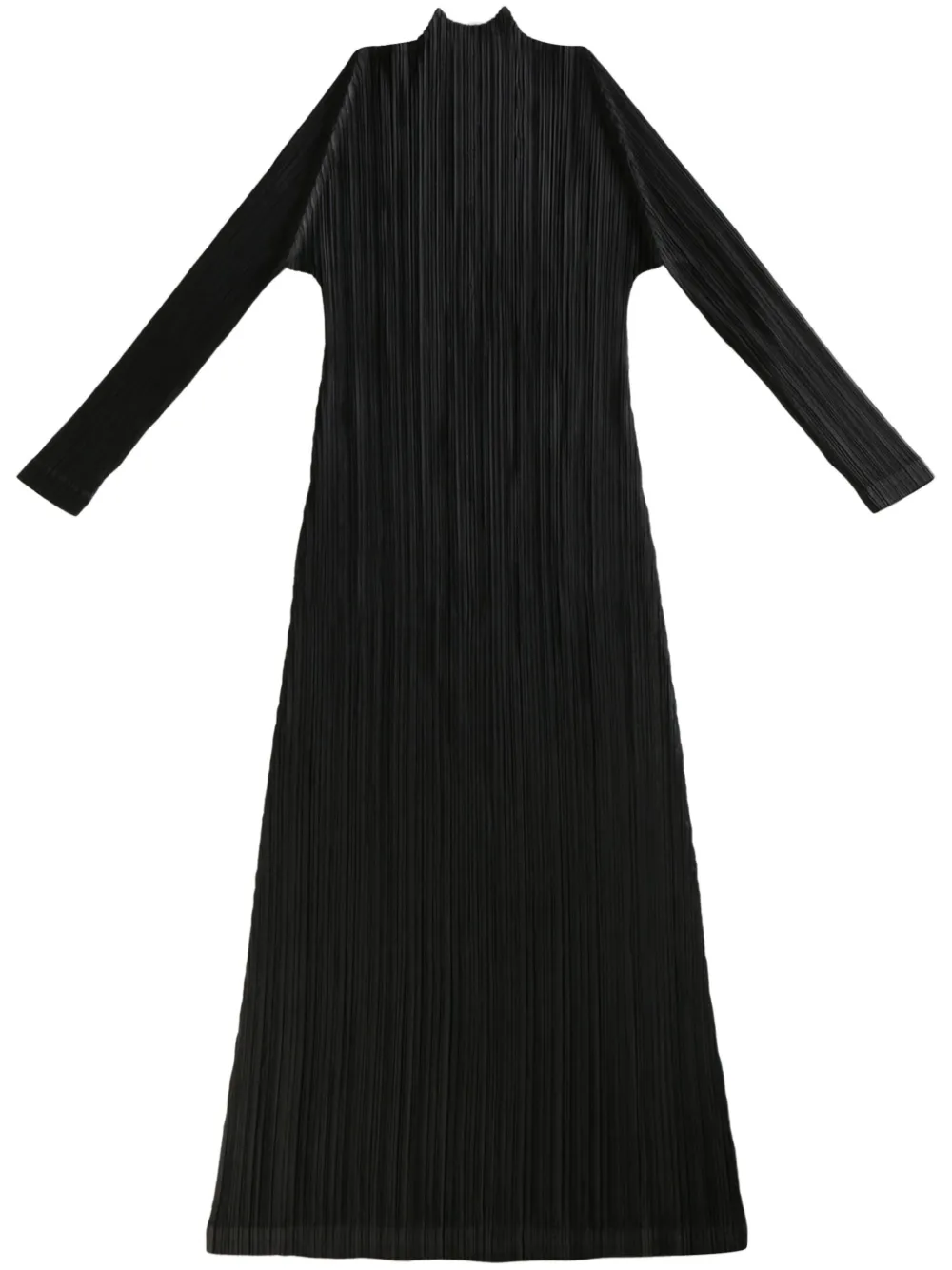 Pleats Please Issey Miyake pleated dress Zwart