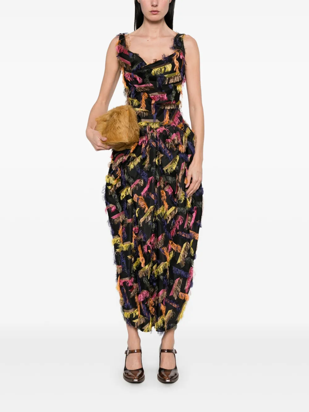 Vivienne Westwood Sunday Garden maxi-jurk - Zwart